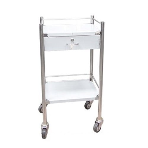 Xe đẩy dụng cụ tiêm thuốc có hộc 30x40 Xe đẩy dụng cụ tiêm thuốc có hộc 30x40