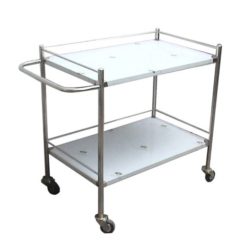 Xe đẩy inox 2 tầng 50x80 Xe đẩy inox 2 tầng 50x80