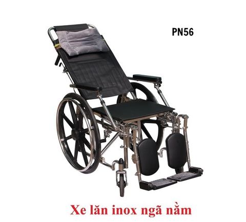 Xe lăn inox ngã nằm PN56