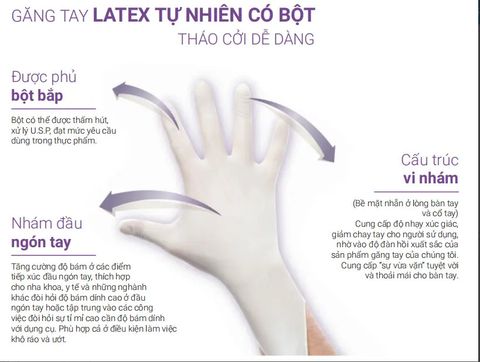Găng tay y tế SGLOVE Có bột