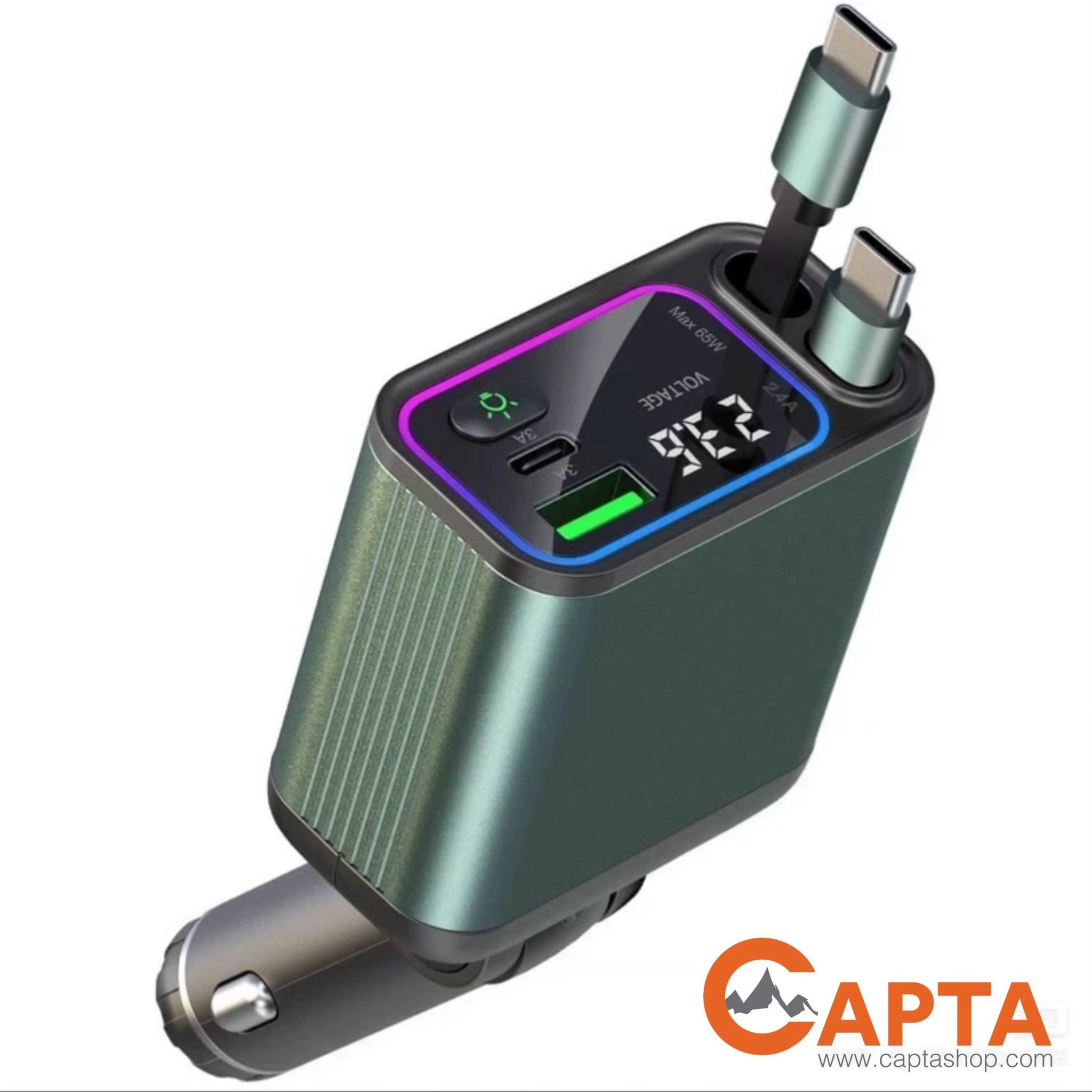 CỐC SẠC NHANH CHIA NGUỒN TRÊN XE OTO