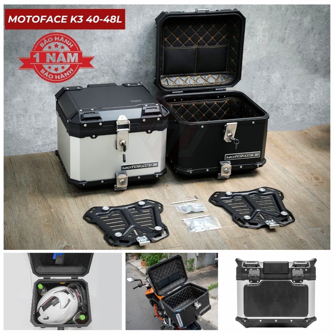 THÙNG NHÔM SAU MOTOFACE K3