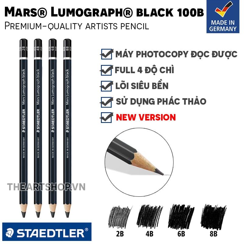 Chì phác thảo STAEDTLER Mars® Lumograph® Black 100B