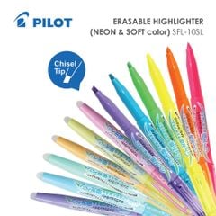 Bộ bút Highlight PILOT - PILOT FriXion Erasable Highlighter Set 6