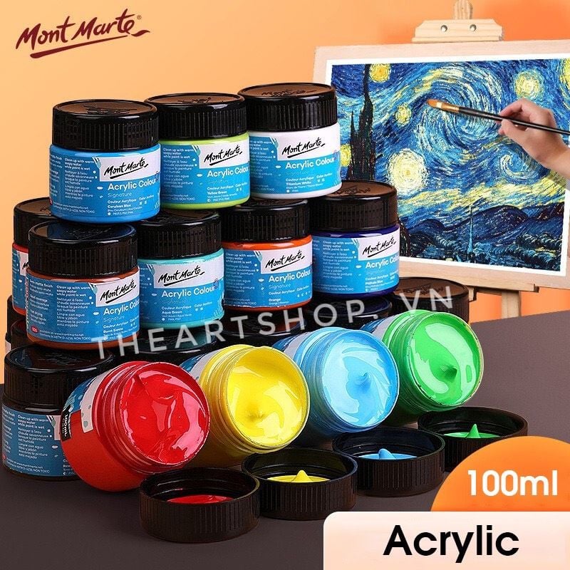 Màu Acrylic Mont Marte hũ 100ml
