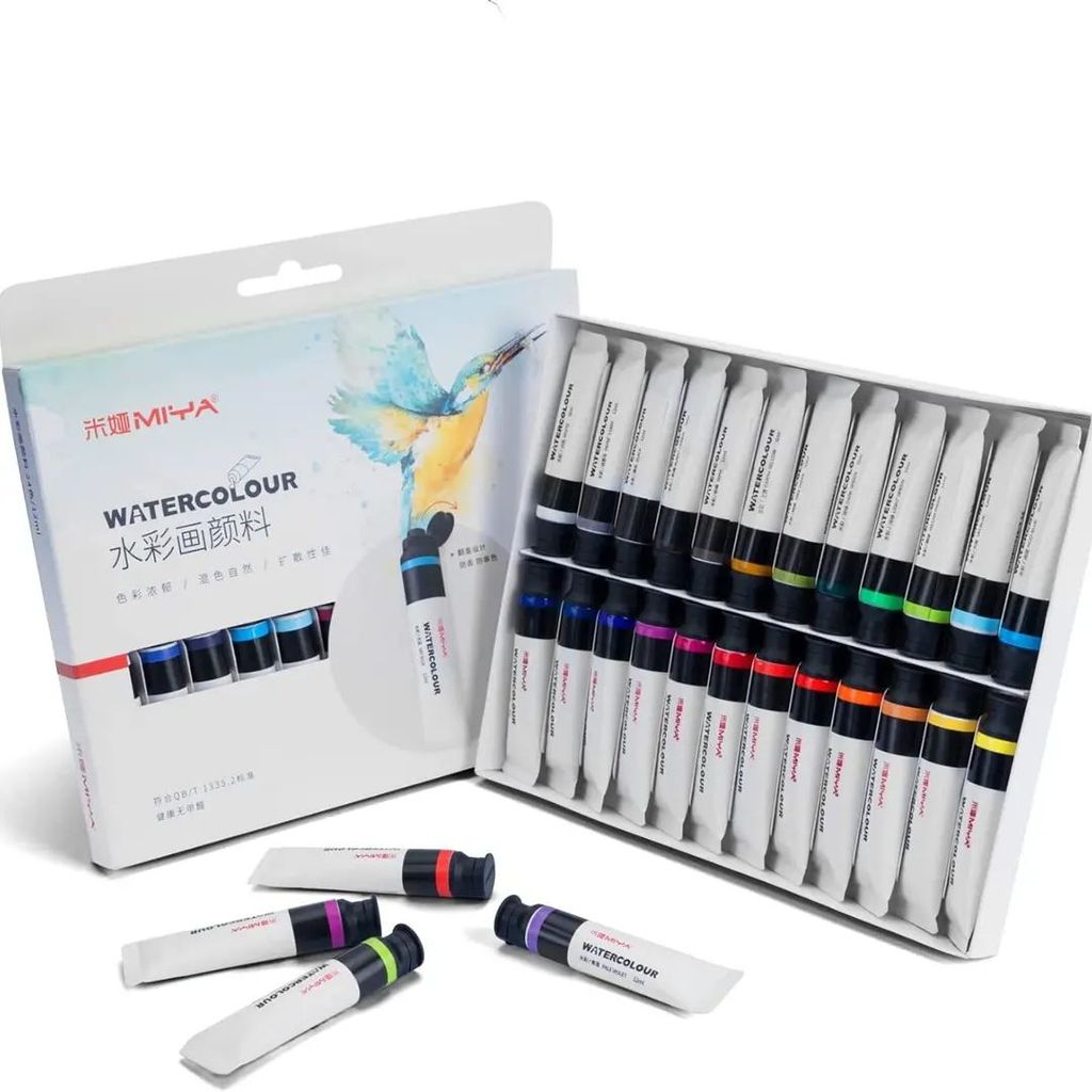 Bộ màu nước Miya Himi dạng tuýp 12ml