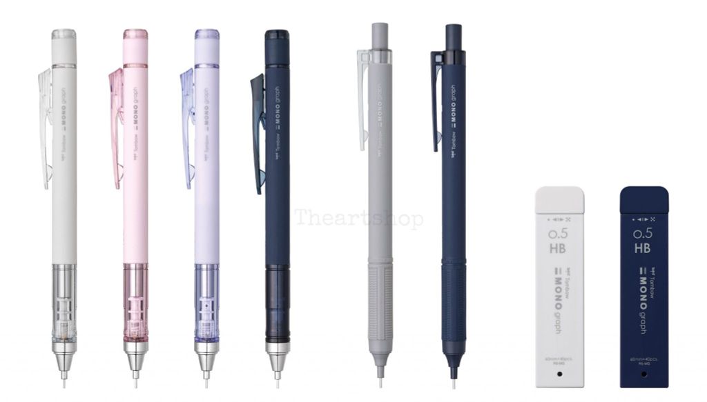 Bút chì cơ khí lắc đẩy ngòi TOMBOW Mono Graph MATTE 0.5mm - BST kỉ niệm 10 năm.