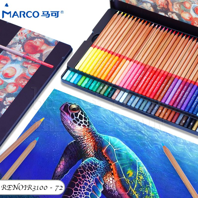 Bộ chì màu MARCO 72 màu - MARCO Renoir 72 Color Pencils