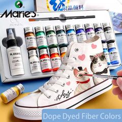 Màu vẽ vải MARIE'S Dope Dyed Fiber 10ml (bộ 12/18/24/36 màu)