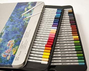 Chì màu MARCO 50 màu (Hộp thiếc) - MARCO Raffine 50 Color Pencils (Metal box)