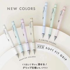 Bút chì cơ khí lắc đẩy ngòi TOMBOW Mono Graph Grip Limited Edition 0.5mm - Màu Sắc Pastel