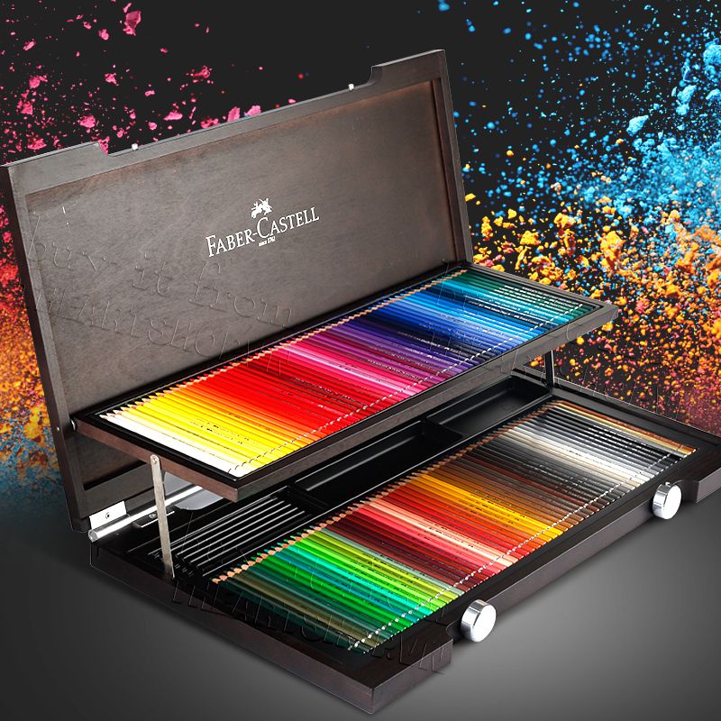 Faber-Castell Polychromos 120 Pencil Wood Box Set