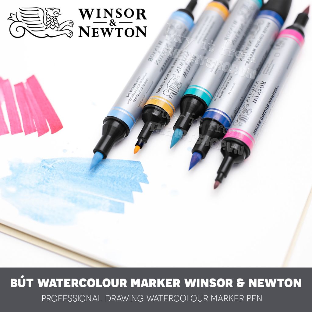 Bút Watercolor Marker màu nước WINSOR (Bán lẻ) - WINSOR & NEWTON Watercolor Marker (Retail)