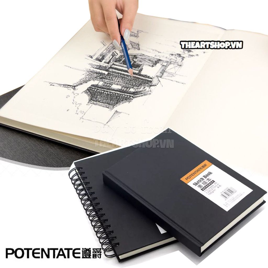 Sổ vẽ chì POTENTATE gáy keo - POTENTATE Hand Cover Sketchbook