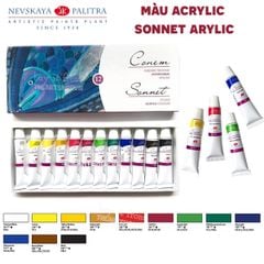 Bộ màu Acrylic SONNET - SONNET Acrylic Set 12 (10ml)