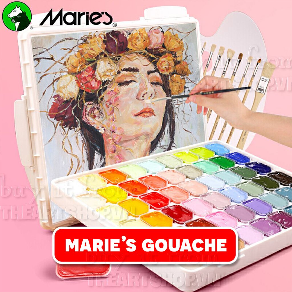 Bộ màu gouache MARIE’S - MARIE’S gouache Set 20/54-30ml