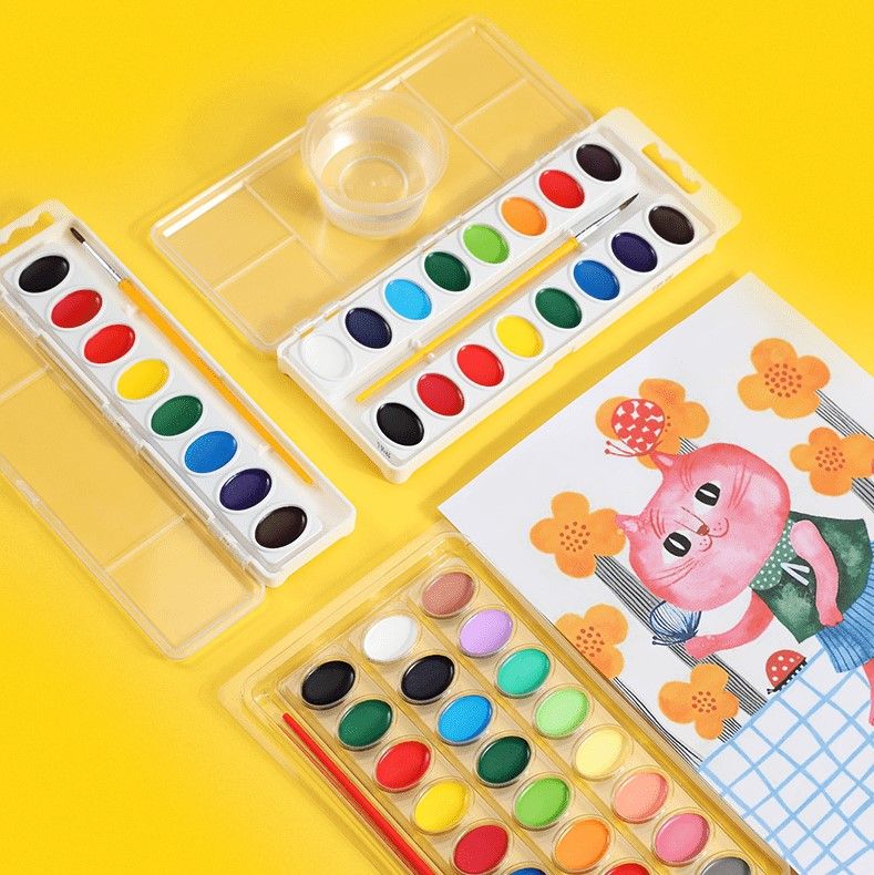 Bộ 16 màu nước dạng nén có thể rửa được Crayola Washable Water Color