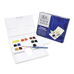 Bộ màu nước WINSOR 14 màu - WINSOR & NEWTON COTMAN Watercolor Compact Set 14