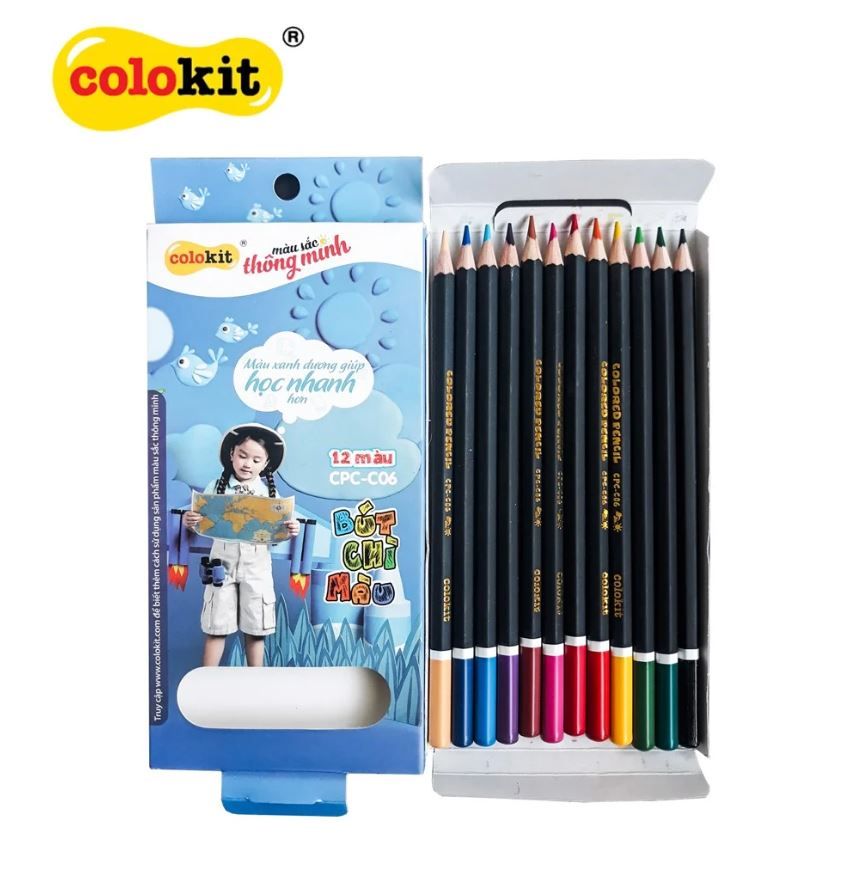 Bút chì màu Colokit 12/16 màu (CPC-C06/CPC-C08)