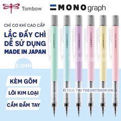 Chì cơ khí lắc đẩy ngòi TOMBOW Mono *PASTEL COLOR* 0.5/0.3mm