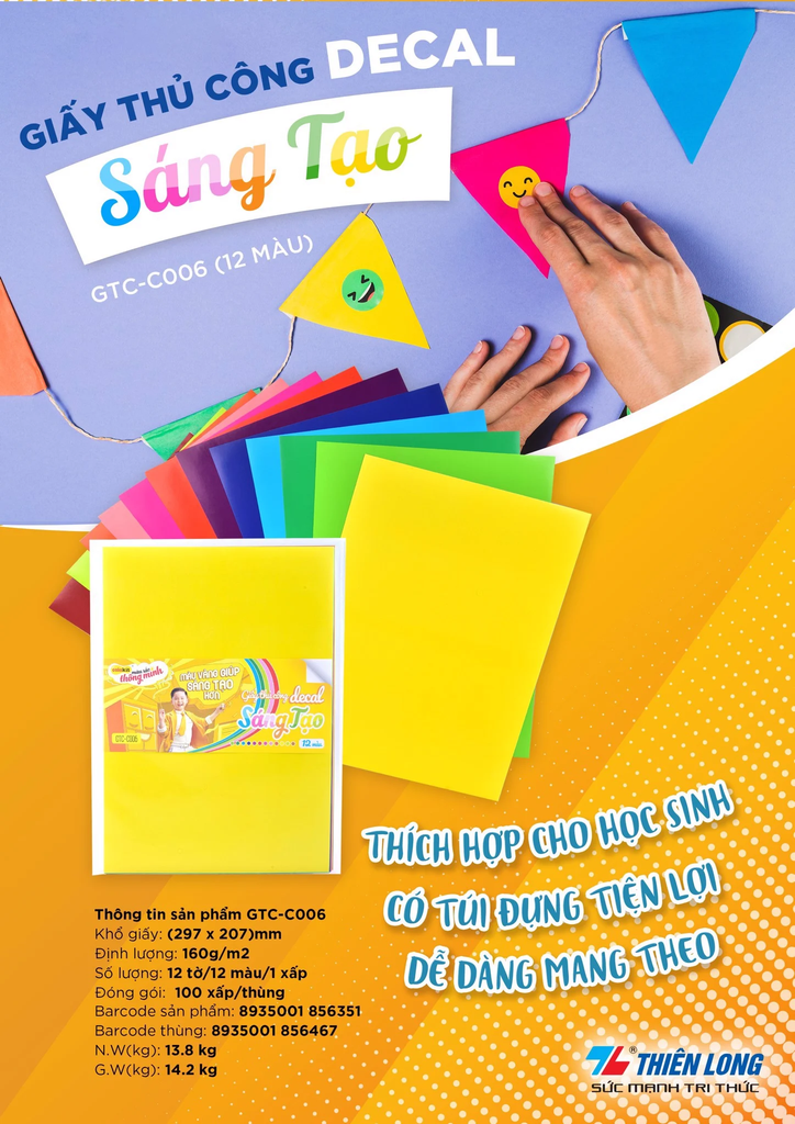 Giấy thủ công Colokit Thiên Long
