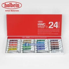 Bộ màu nước HOLBEIN 24 màu - HOLBEIN Artists Watercolor Set 24-Tube 5ml