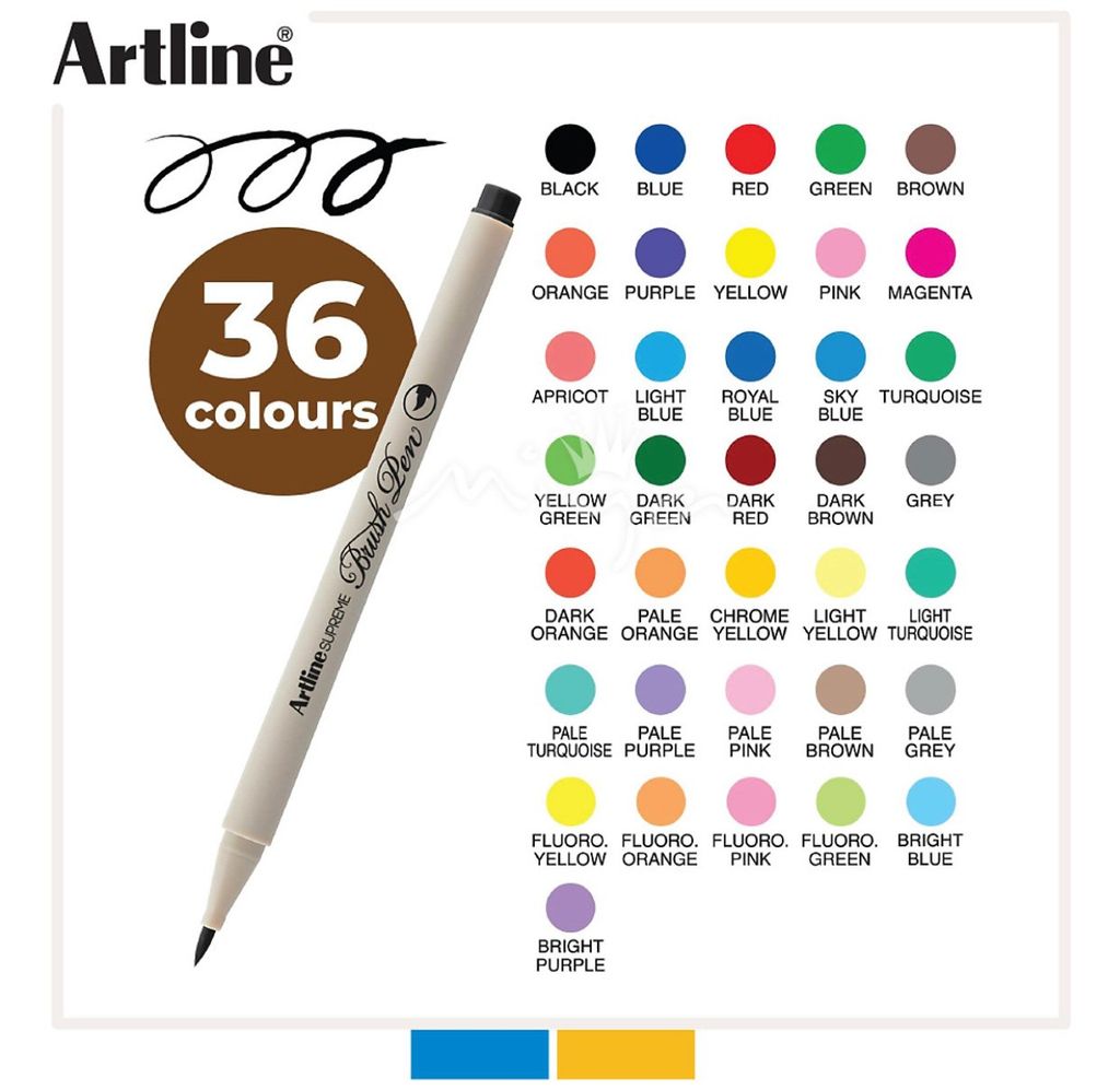 Bút đầu cọ Artline SUPREME-Artline SUPREME BRUSH PEN (EPFS-F)