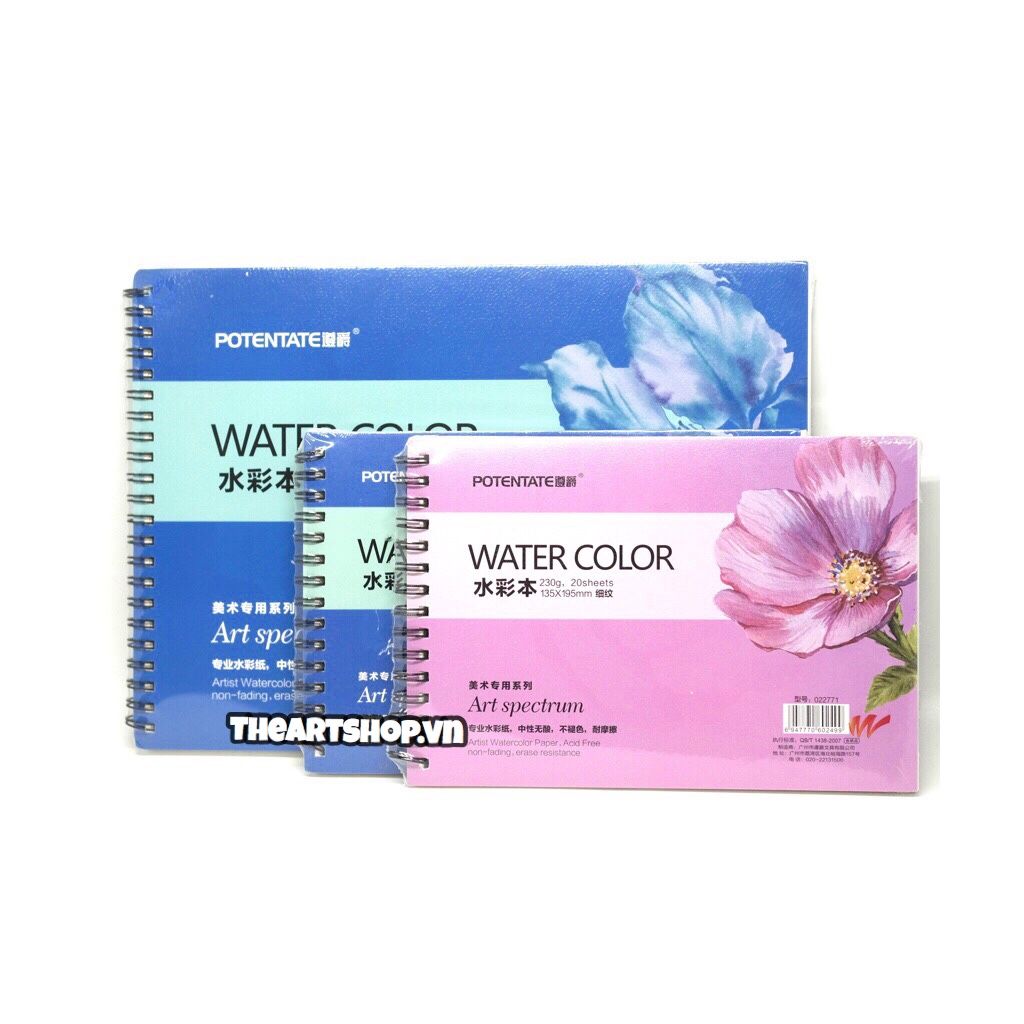 Sổ vẽ màu nước POTENTATE - POTENTATE Watercolour Pad (Smooth Surface)