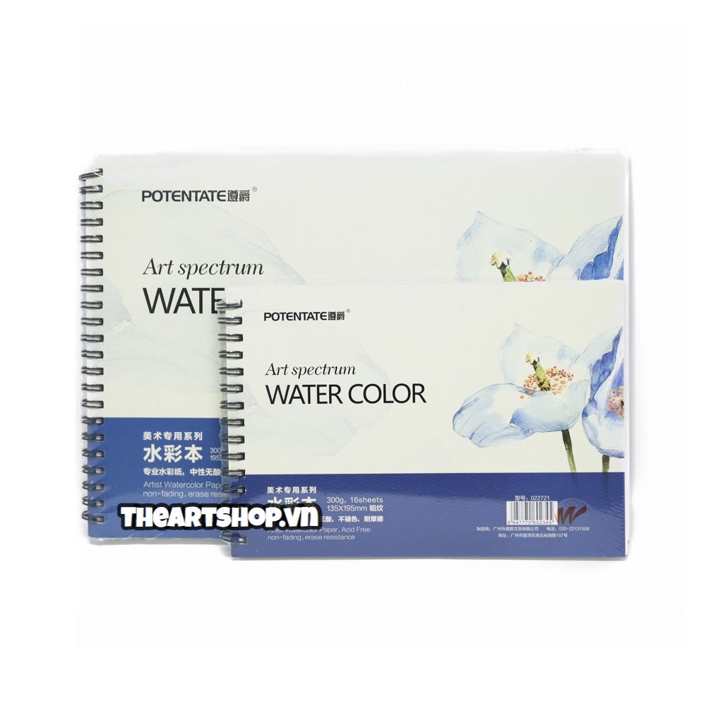 Sổ vẽ màu nước POTENTATE - POTENTATE Watercolour Pad (Rough Surface)