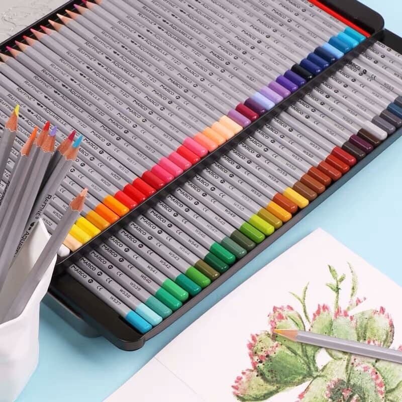 Marco Raffine 36 màu Hộp thiếc  chì nước  THEARTSHOPVN