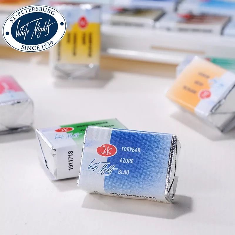 Màu nước WHITE NIGHTS dạng nén (Bán lẻ) - WHITE NIGHTS Watercolor Pan (Retail)