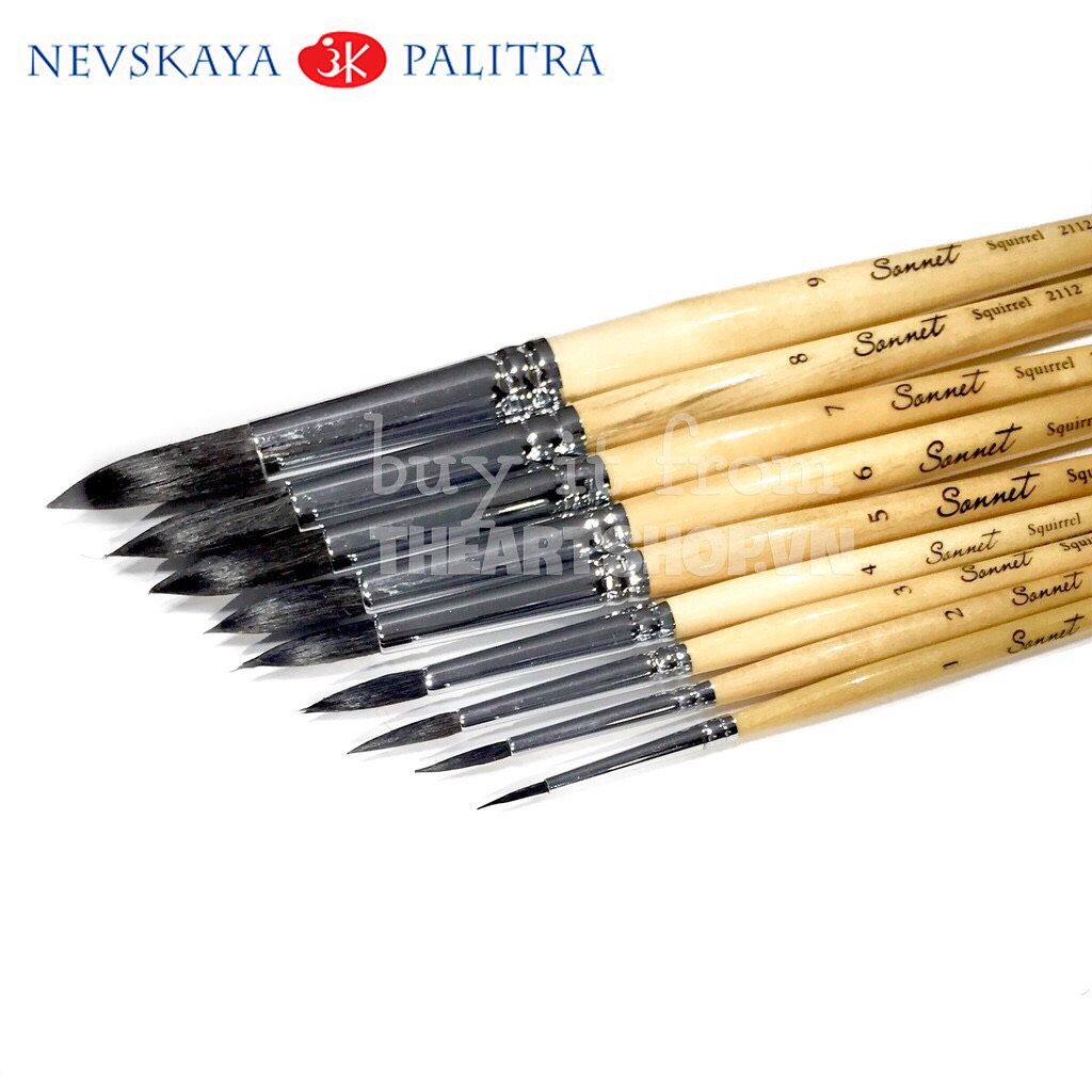 Cọ lông Sóc SONNET Squirrel - NEVSKAYA PALITRA SONNET Squirrel Brush