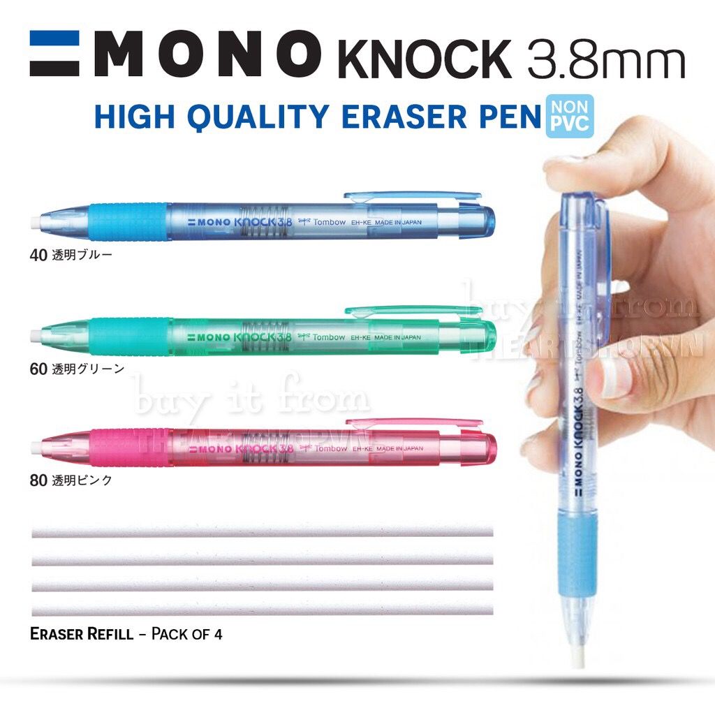 Bút gôm tẩy TOMBOW - TOMBOW Mono Knock 3.8 Eraser