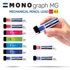 Ngòi bút chì cơ khí màu đen TOMBOW Mono Graph 0.3/0.5mm