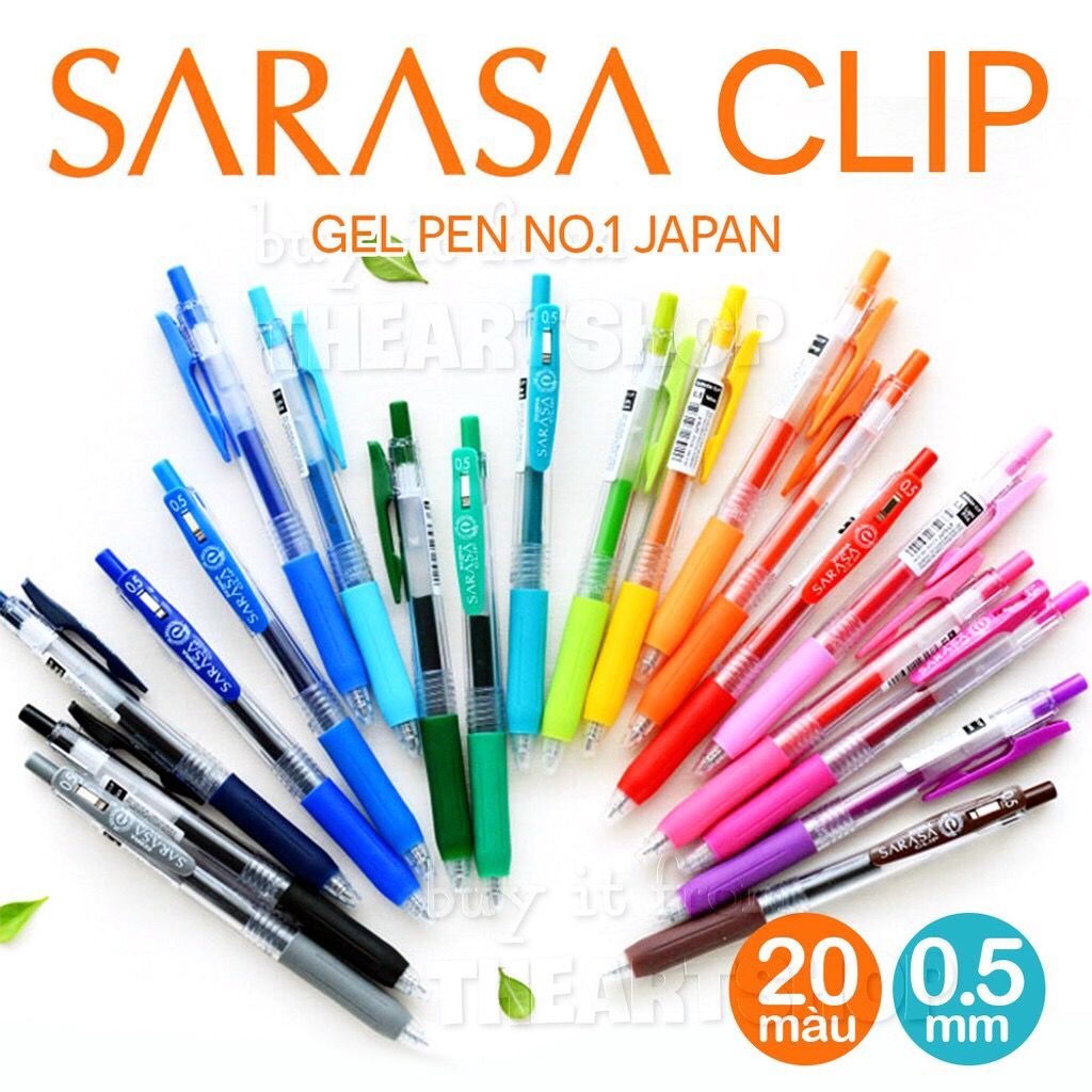 Bút gel ZEBRA Sarasa Push Clip - ZEBRA Sarasa Push Clip Gel Pen 0.5mm