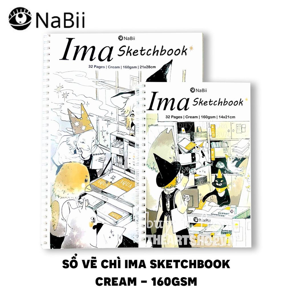 Sổ vẽ chì NABII Ima Sketchbook 160gsm – THEARTSHOP.VN