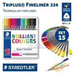 Bút vẽ đi nét STAEDTLER - STAEDTLER Triplus® Fineliner 334 - Set 15