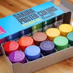 Bộ màu bột SAKURA - SAKURA Poster Color SET 12 colors - 30ml