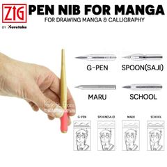 Thân bút sắt KURETAKE - KURETAKE Zig Cartoonist Pen Nib Holder for Manga