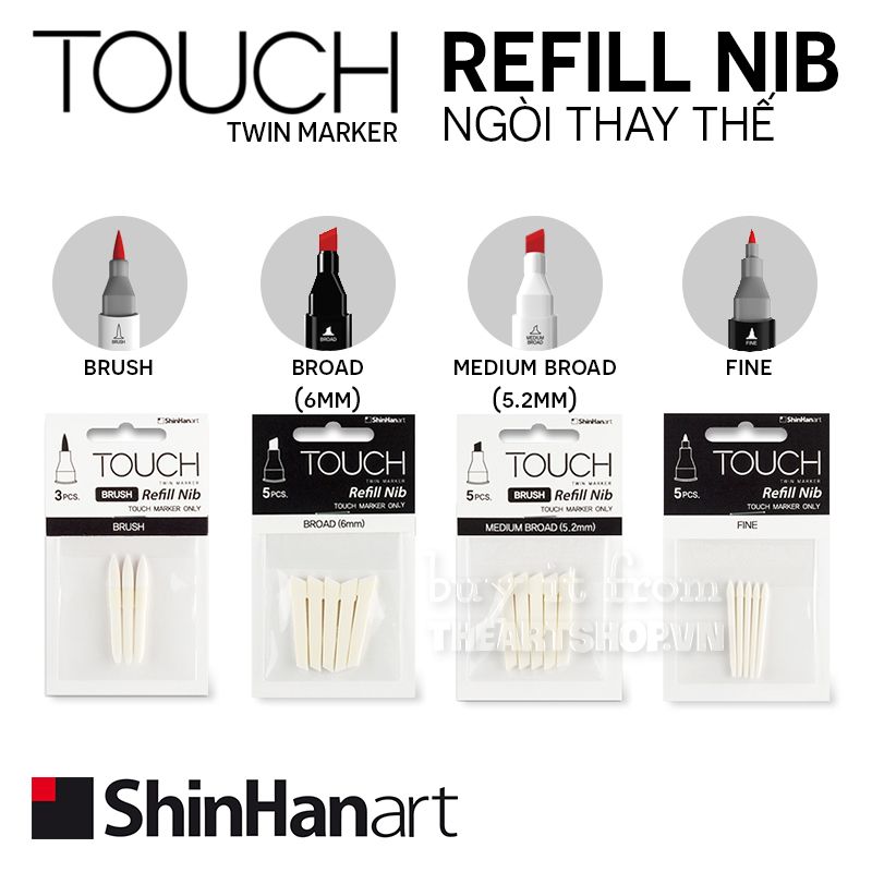 Ngòi marker SHINHANART - SHINHANART Touch refill nibs