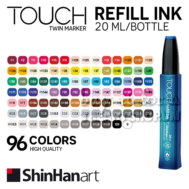 Mực nạp marker SHINHANART - SHINHANART Touch Refill ink 20ml