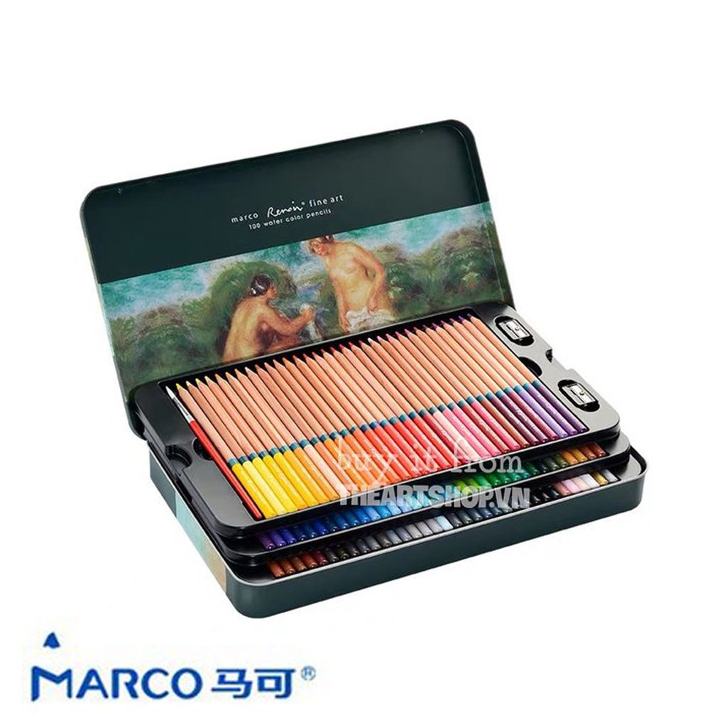 Bộ chì màu nước MARCO 100 màu - MARCO Renoir 100 Watercolor Pencils