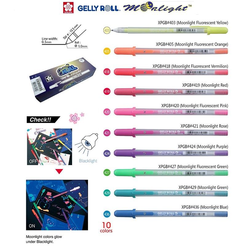 Bút Gel SAKURA - SAKURA Gelly Roll MoonLight Gel Pen