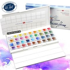 Bộ màu nước WHITE NIGHTS 36 màu (Hộp nhựa) - NEVSKAYA PALITRA WHITE NIGHTS Watercolor Set 36 colors (Plastic box)