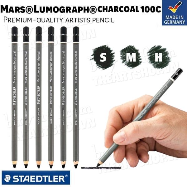 Bút chì than siêu đen STAEDTLER Mars Lumograph Charcoal ® 100C