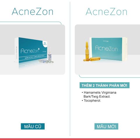 Ampoule xử lý mụn viêm DERMICA AcneZon Ampoule - Khô mụn viêm, mờ thâm