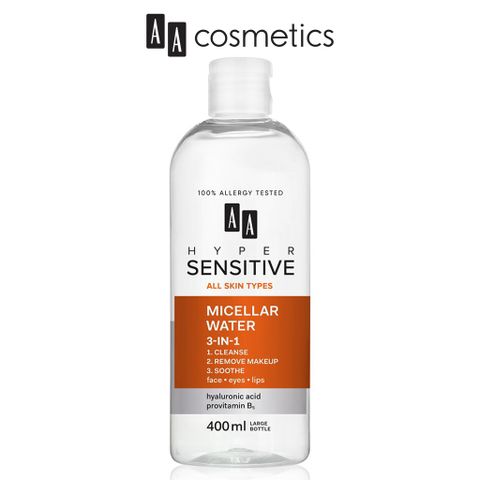 Nước tẩy trang AA COSMETICS Hyper Sensitive Micellar Water 3 in 1