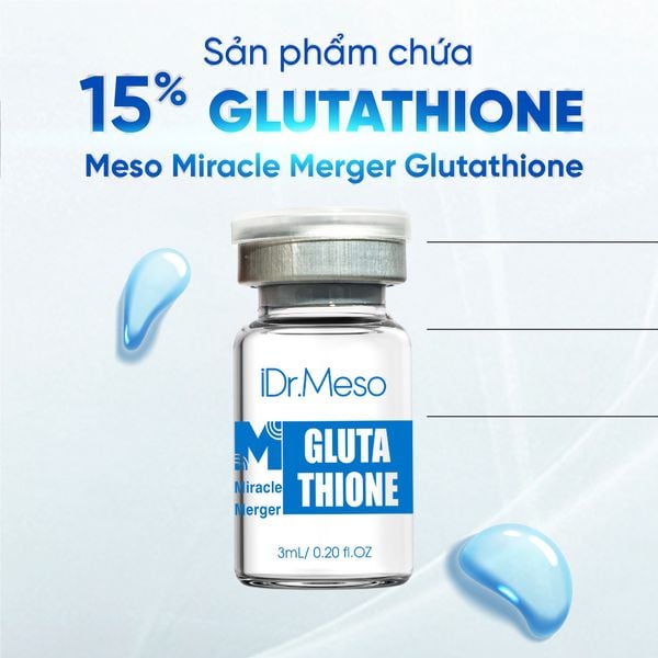 Meso iDr.Skin Miracle Merger Glutathione mờ thâm, sạm, nám, trắng sáng da