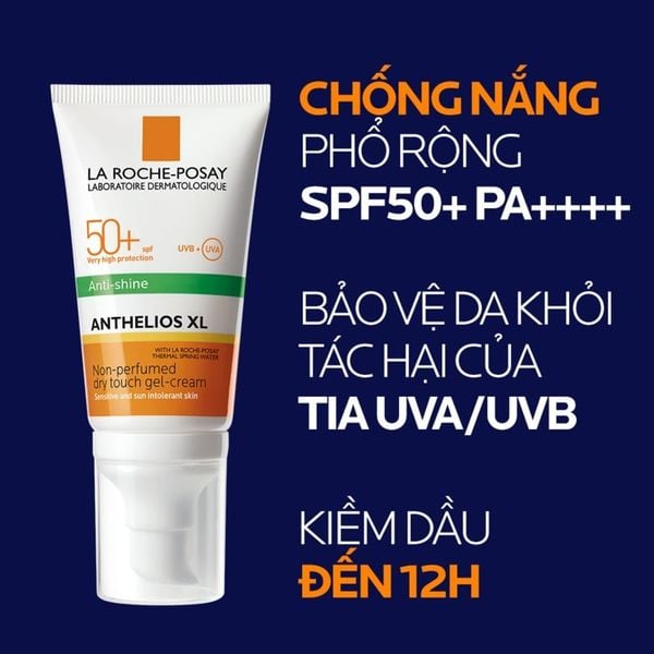 Kem chống nắng phổ rộng, nâng tông kiềm dầu La Roche-Posay Anthelios XL SPF50+ PA++++