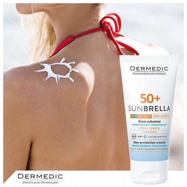 Kem chống nắng cho da dầu, da mụn, da hỗn hợp Dermedic SUNBRELLA Sun protection cream oily and combination
